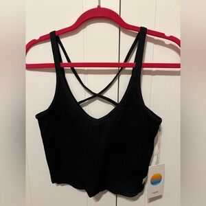 Black Vuori support tank top